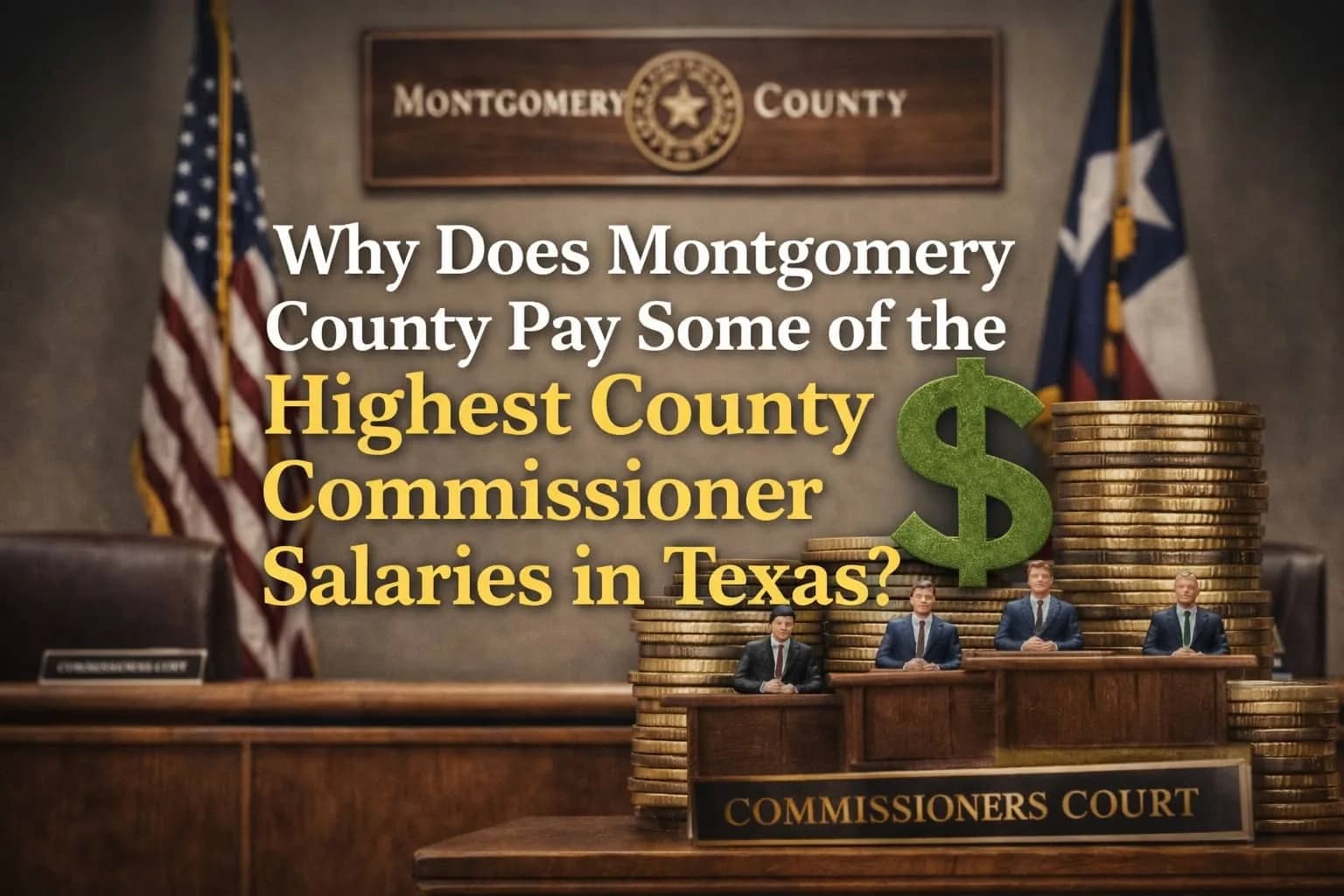 Why Does Montgomery County Pay Some of the Highest County Commissioner Salaries in Texas?