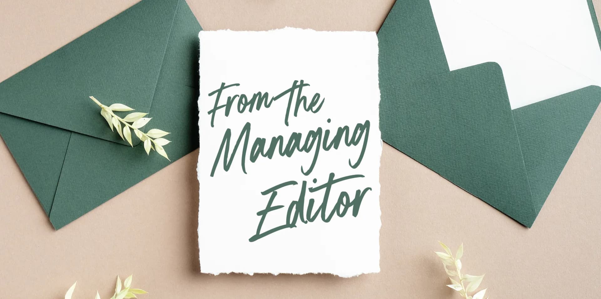 From The Editor