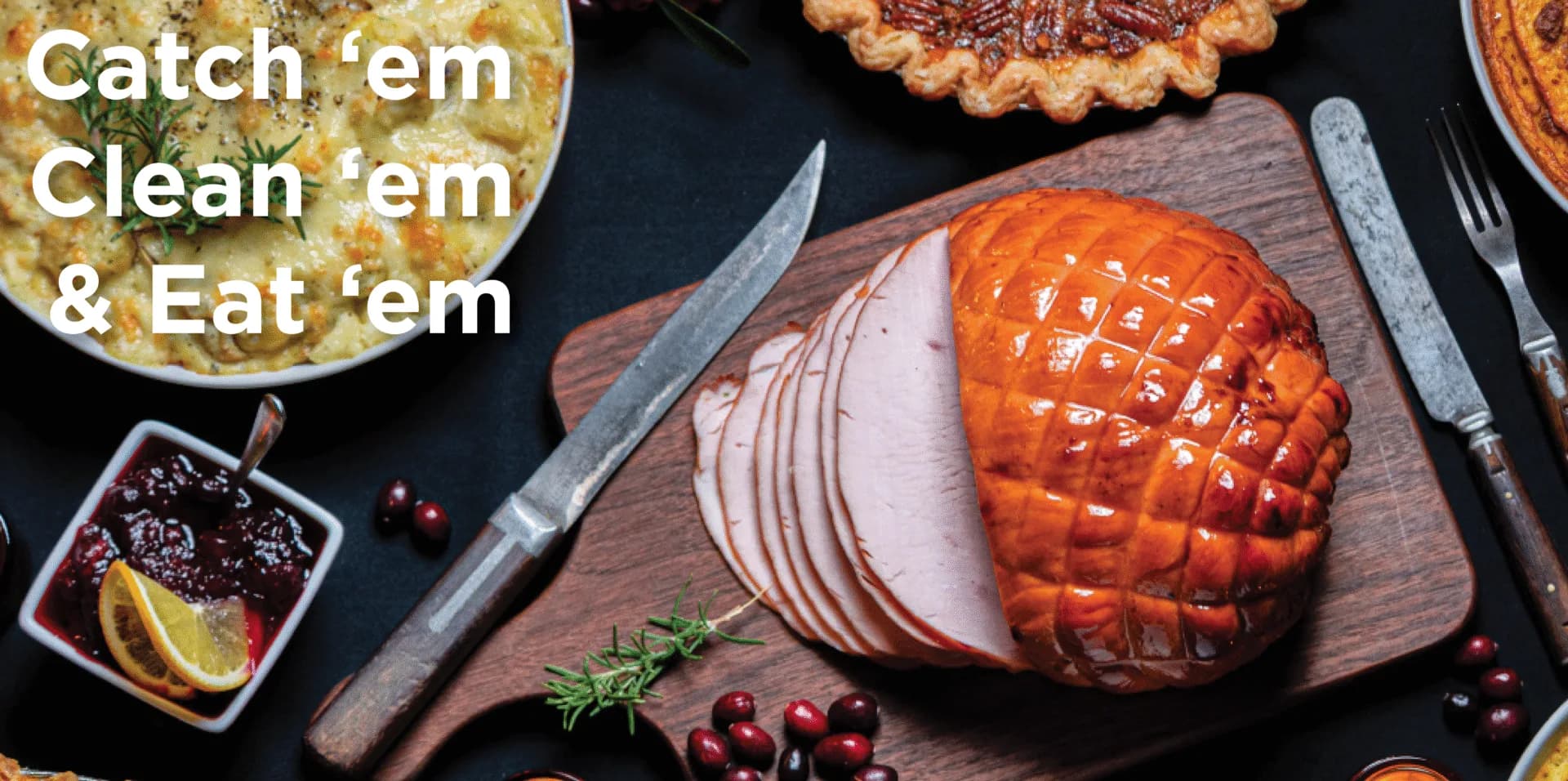 orange baked ham