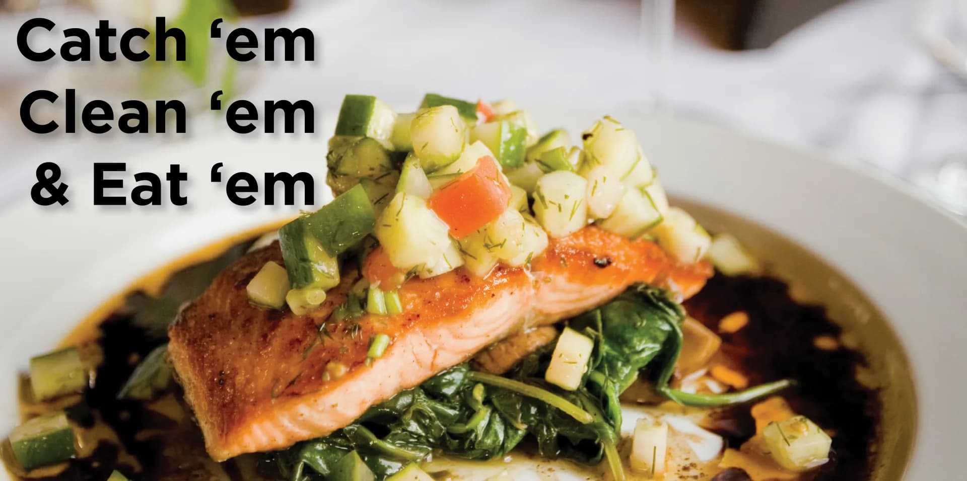 Grilled fish with avacado