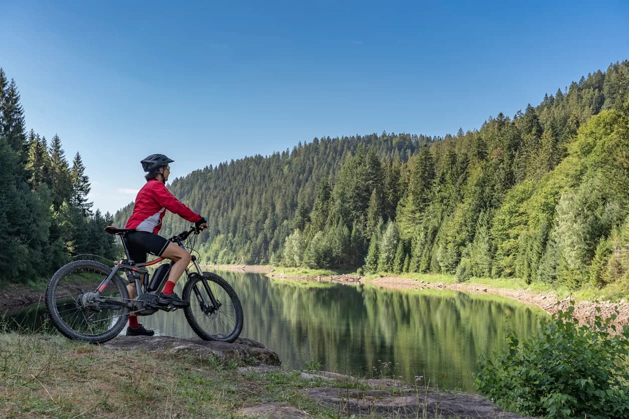 mountain biking