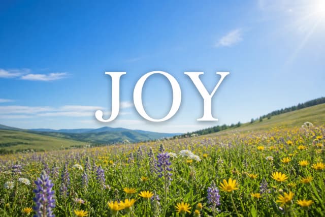 Joy — Fruits of the Spirit poetry series