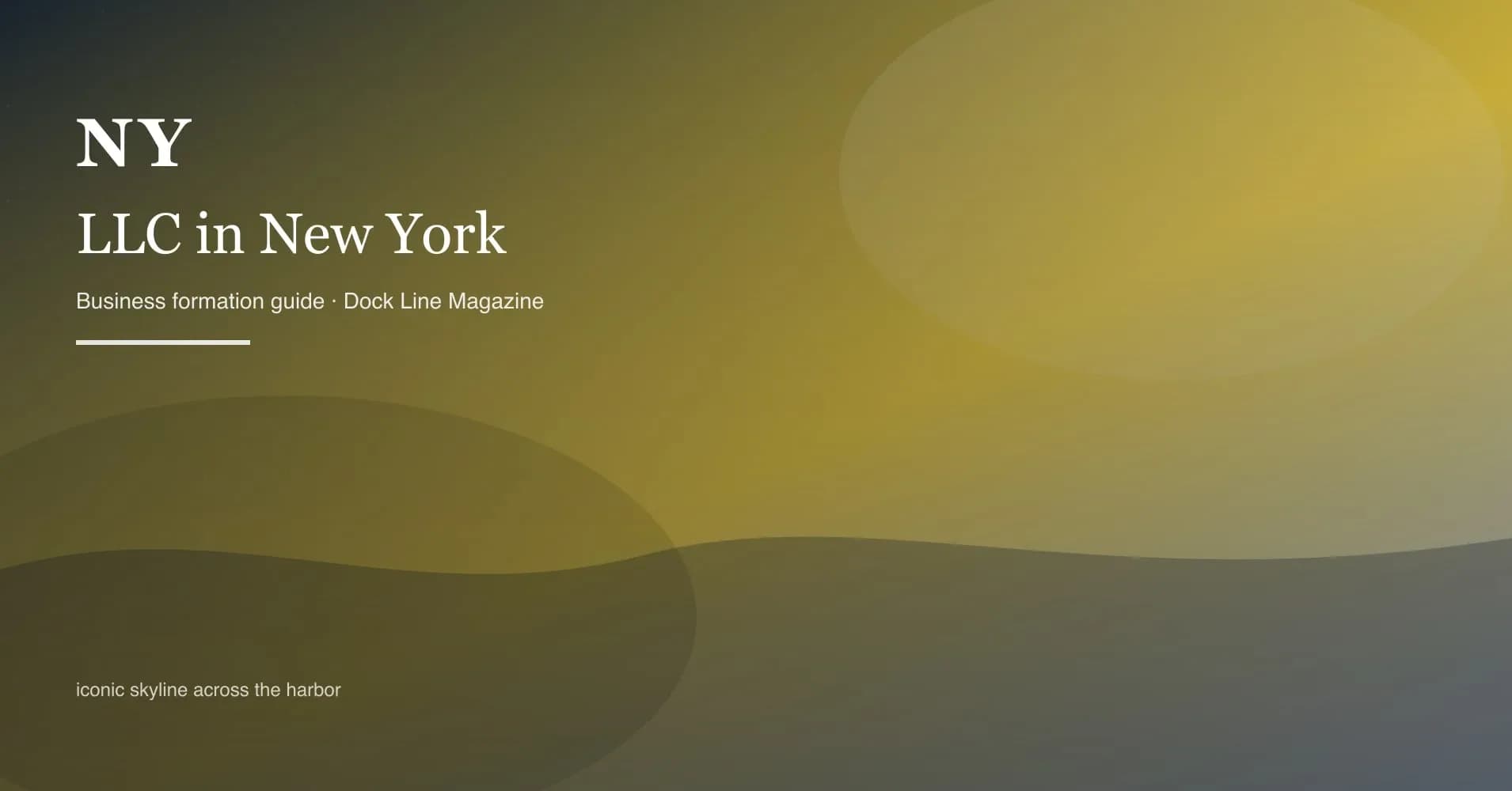 How to form an LLC in new york