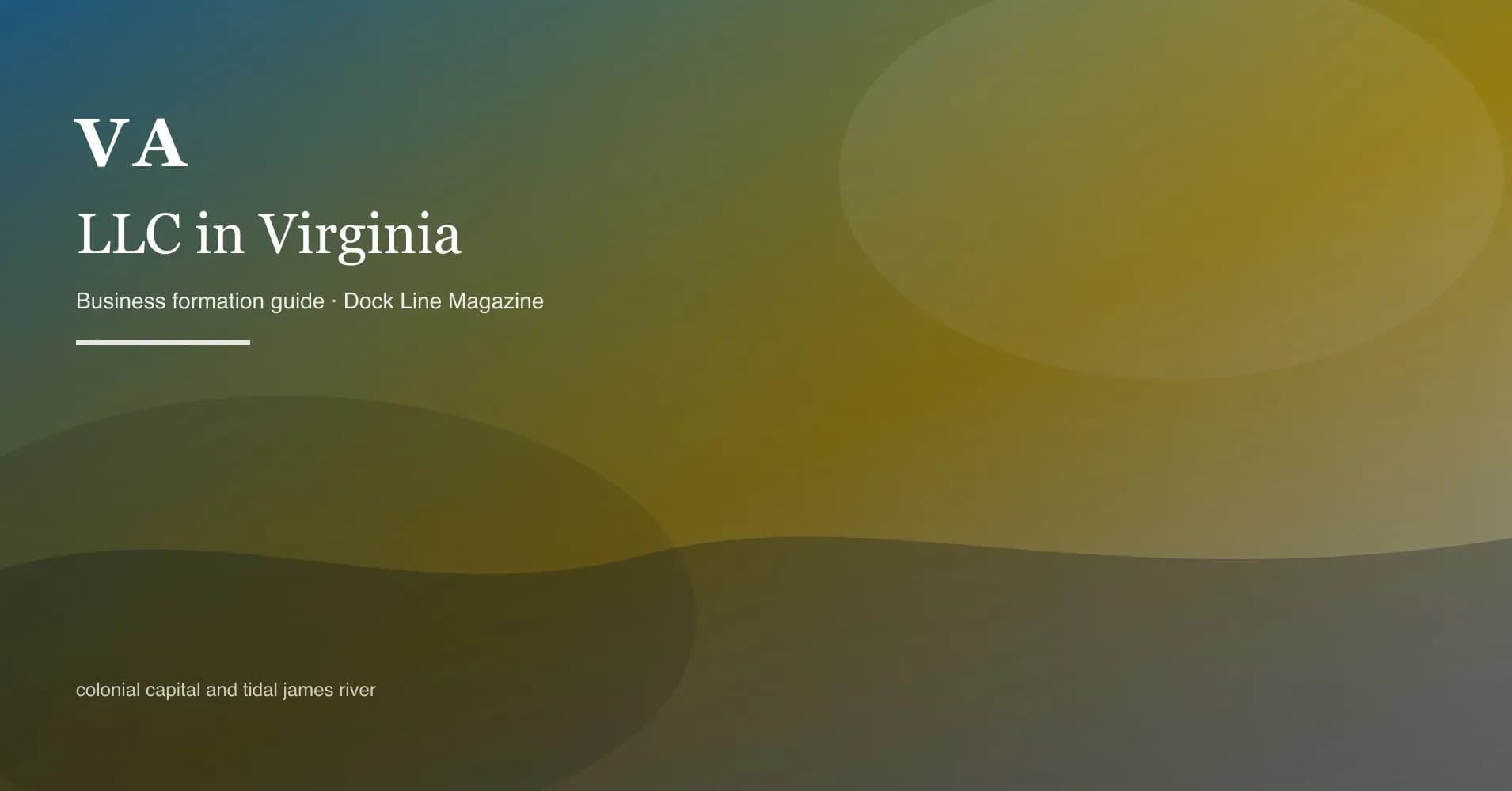 How to form an LLC in virginia