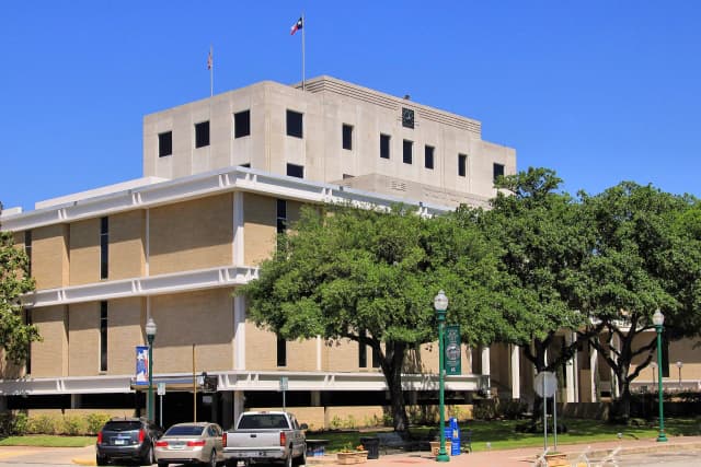 The Montgomery County Courthouse in Conroe, Texas