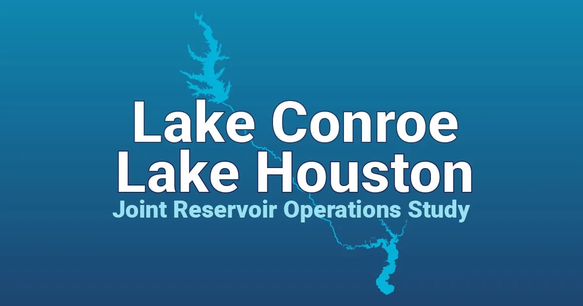 Lake Conroe and Lake Houston Joint Reservoir Operations Study graphic