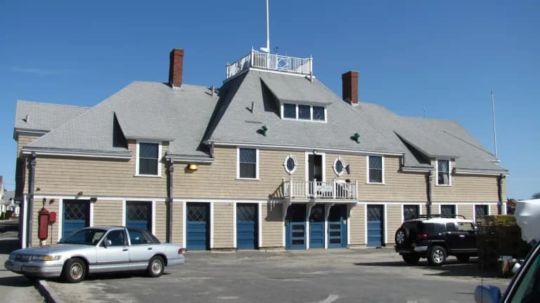 The historic Swampscott Fish House on the waterfront in Swampscott, Massachusetts