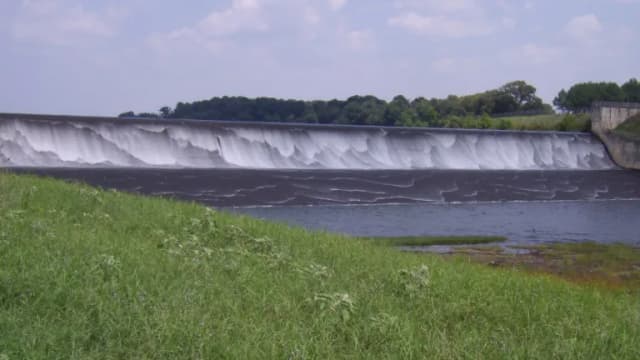 Lake Palestine seen from Blackburn Crossing Dam