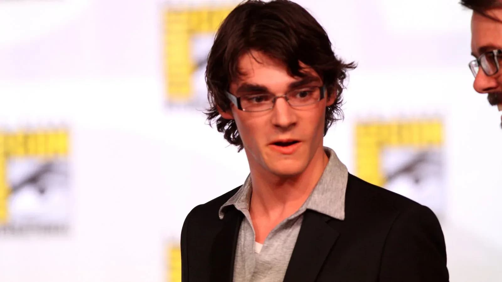 RJ Mitte speaking at a panel at San Diego Comic-Con in 2012