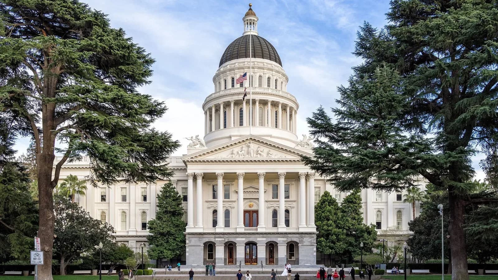 The domed California State Capitol in Sacramento
