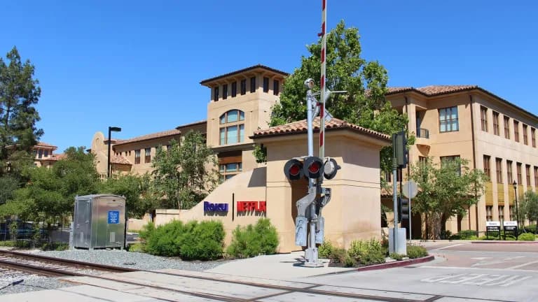 Modern office building at 100 Winchester Circle in Los Gatos, California