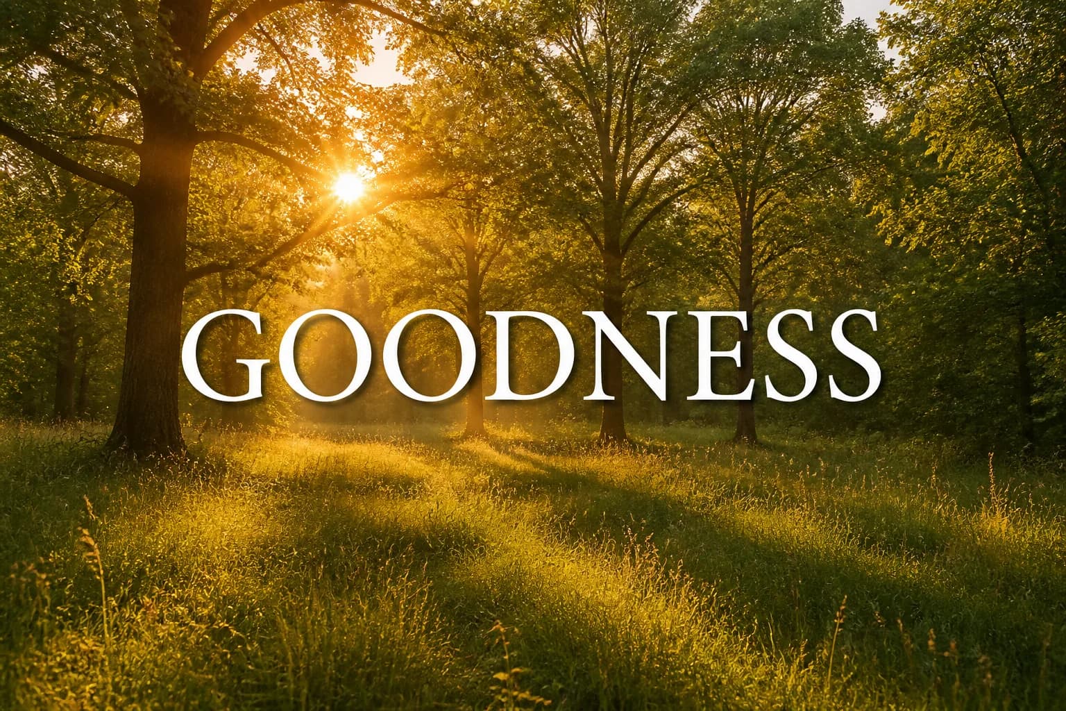 Goodness — Fruits of the Spirit poetry series