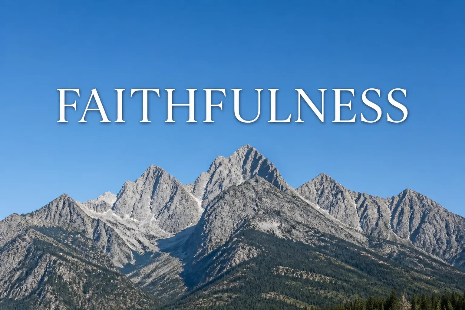 Faithfulness — Fruits of the Spirit poetry series