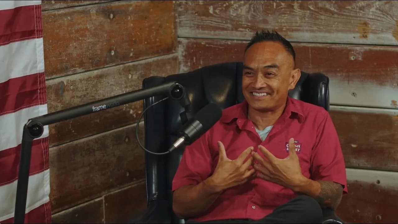 Naro Mak, Houston’s Chicken Man, in the Forged in Business episode with Levi and Breanna Brower