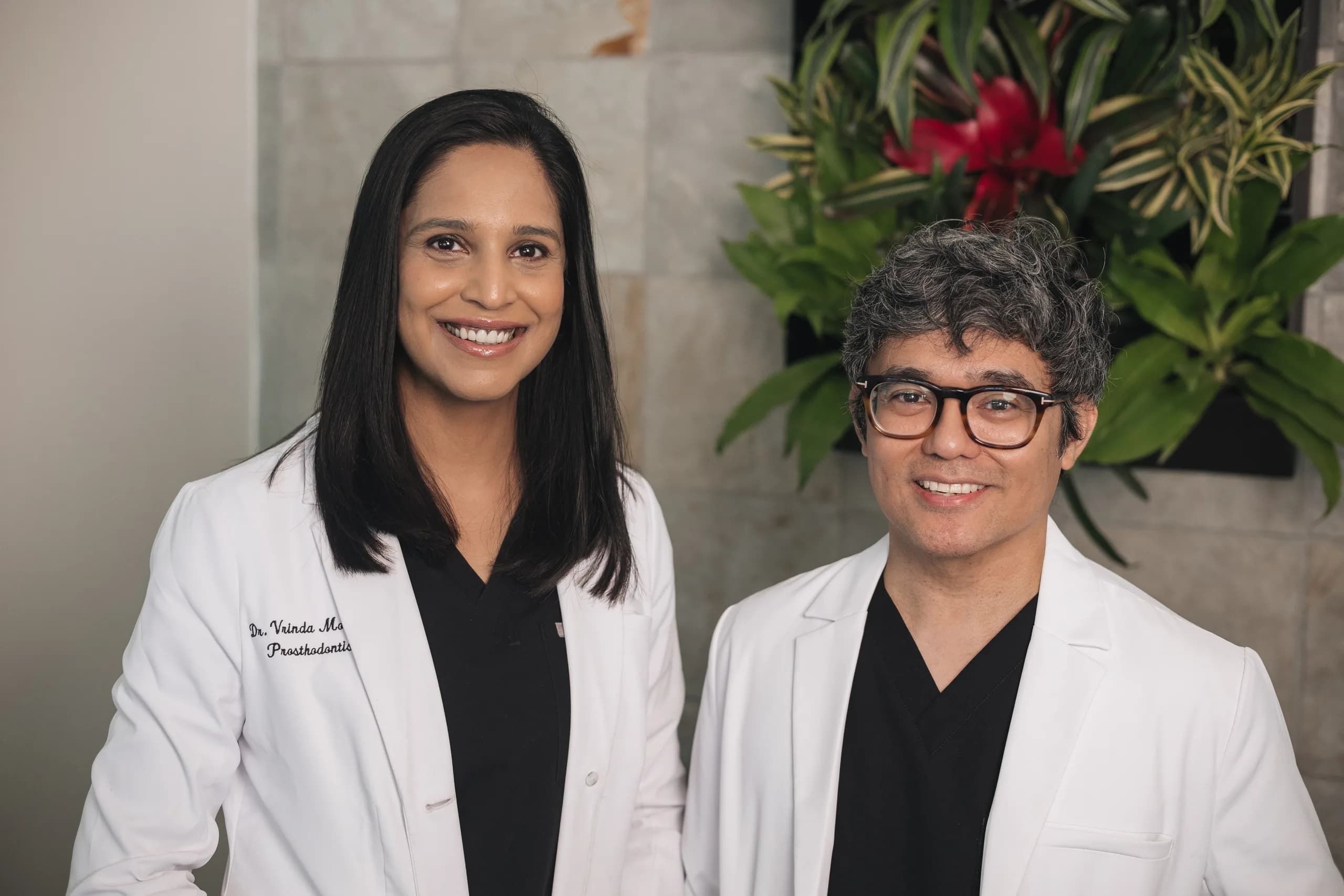 Dr. Vrinda Mohunta and Dr. William Paulo at ClearChoice Dental Implant Center in The Woodlands