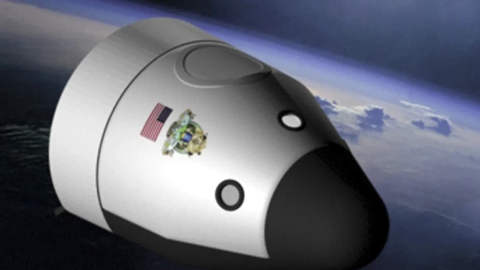 An artist's conception of Blue Origin's New Shepard spacecraft