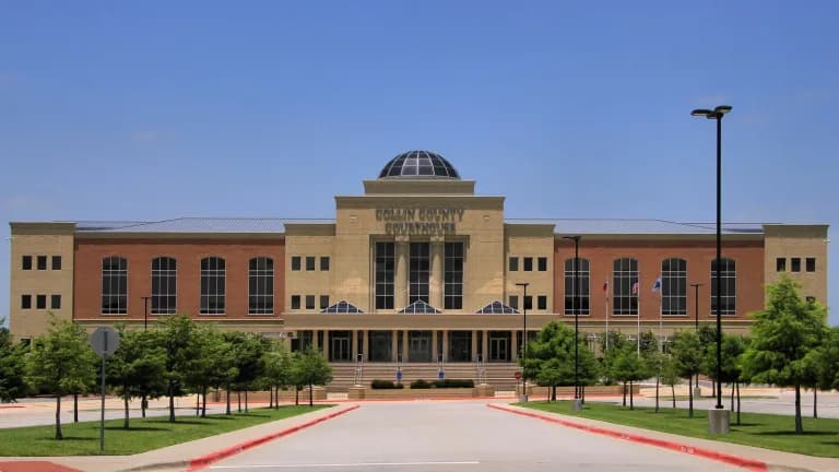 The Collin County courthouse in McKinney, Texas