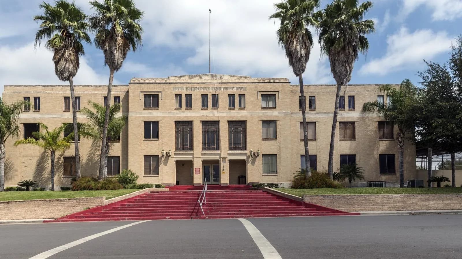 The brick Starr County Courthouse in Rio Grande City, Texas