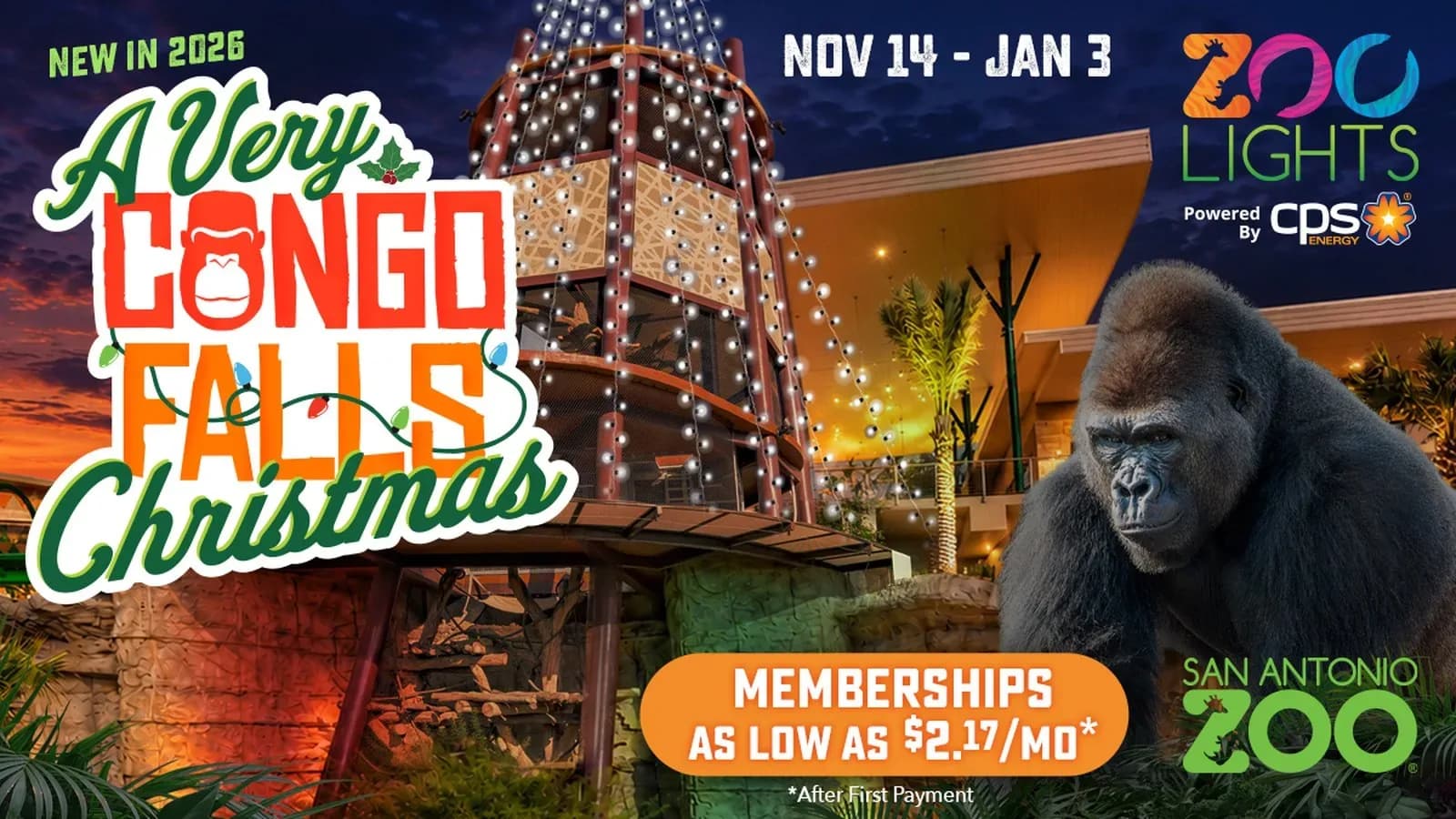Zoo Lights 2026 at San Antonio Zoo, San Antonio, Texas