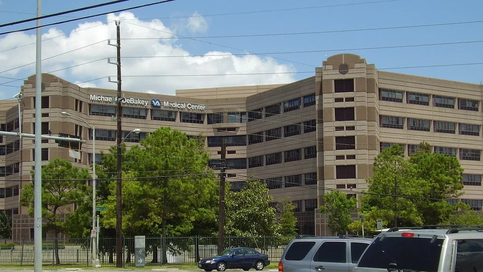 The multi-story Michael E. DeBakey VA Medical Center building in Houston