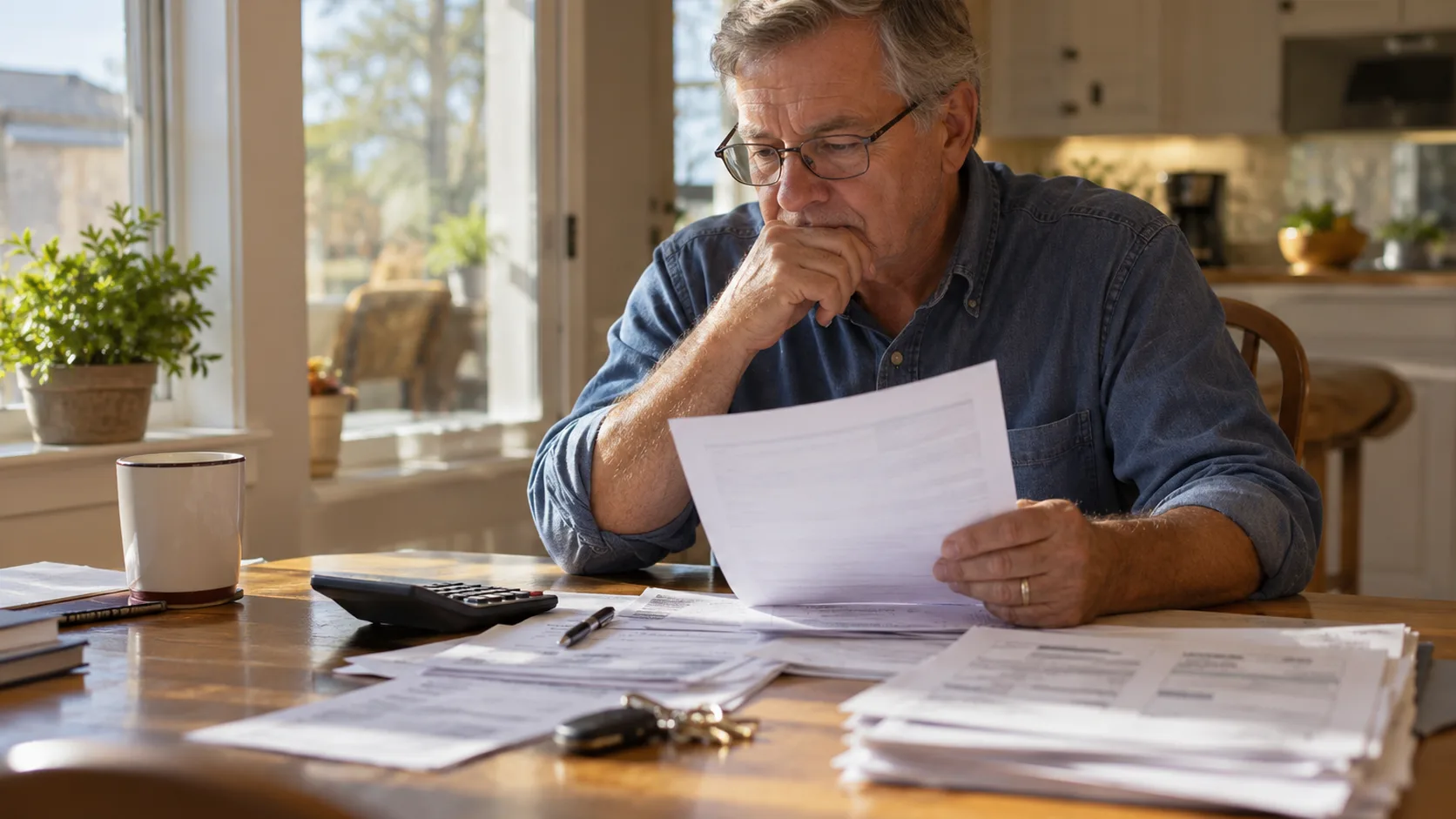 Property-tax bills combine taxable value with overlapping jurisdictions, which is why a falling rate does not always mean a smaller bill. Illustrative editorial image; paperwork intentionally unreadable.