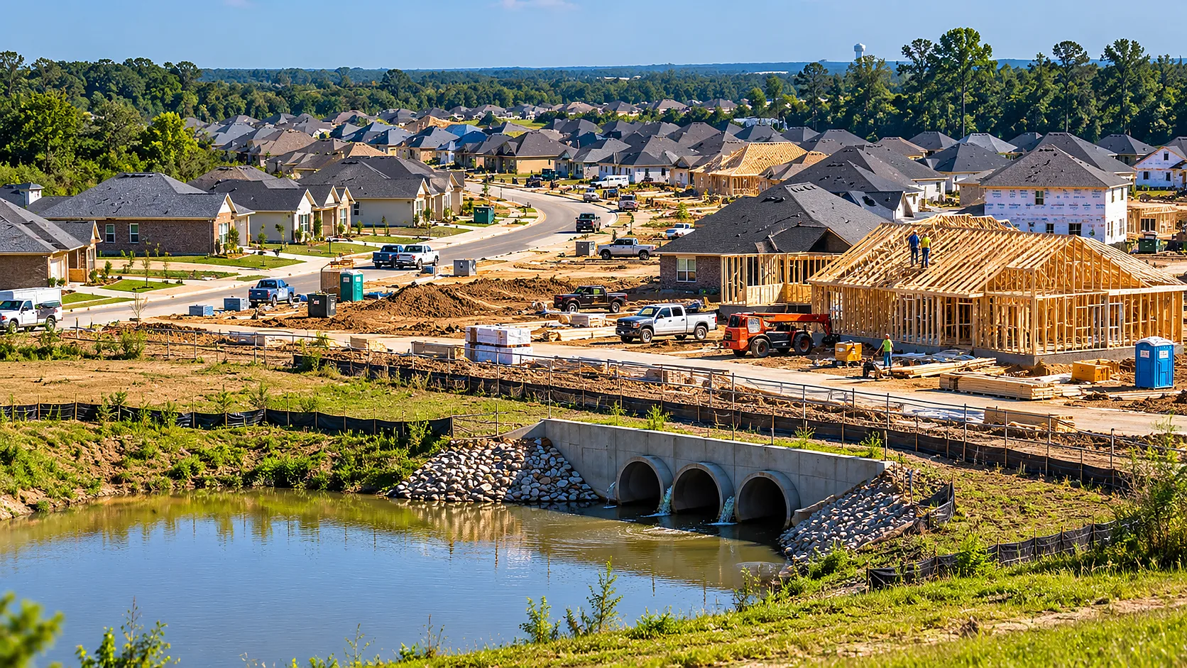 Roads are only part of the growth equation. Drainage, utilities and other public systems also have to expand as new development moves outward.