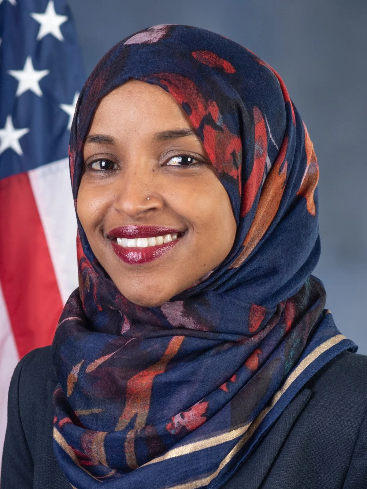 Official congressional portrait of Rep. Ilhan Omar of Minnesota