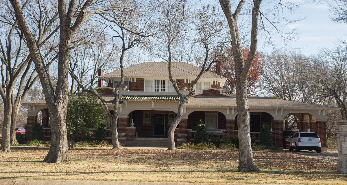 The historic Trotter House in Midlothian, Texas