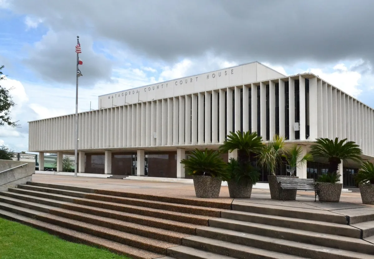 The Matagorda County Courthouse in Bay City, Texas