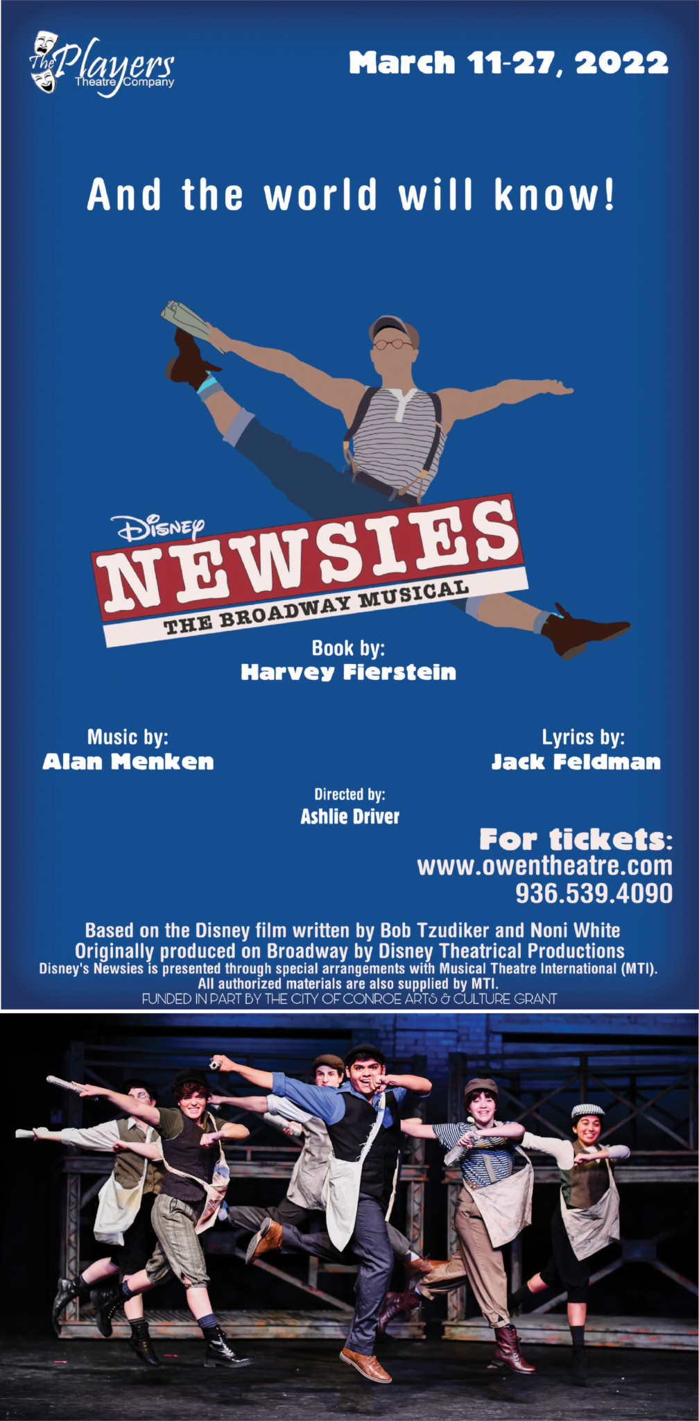 The Players Theatre Company Presents NEWSIES Dock Line Magazine
