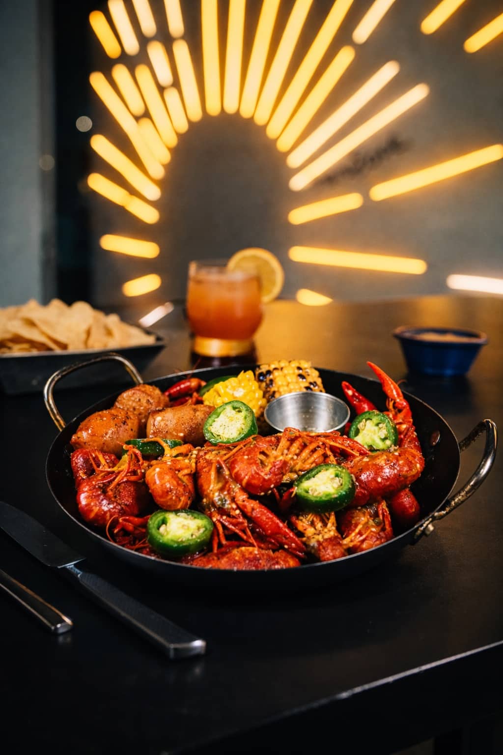 Crawfish at Nacho Padres in Spring Texas