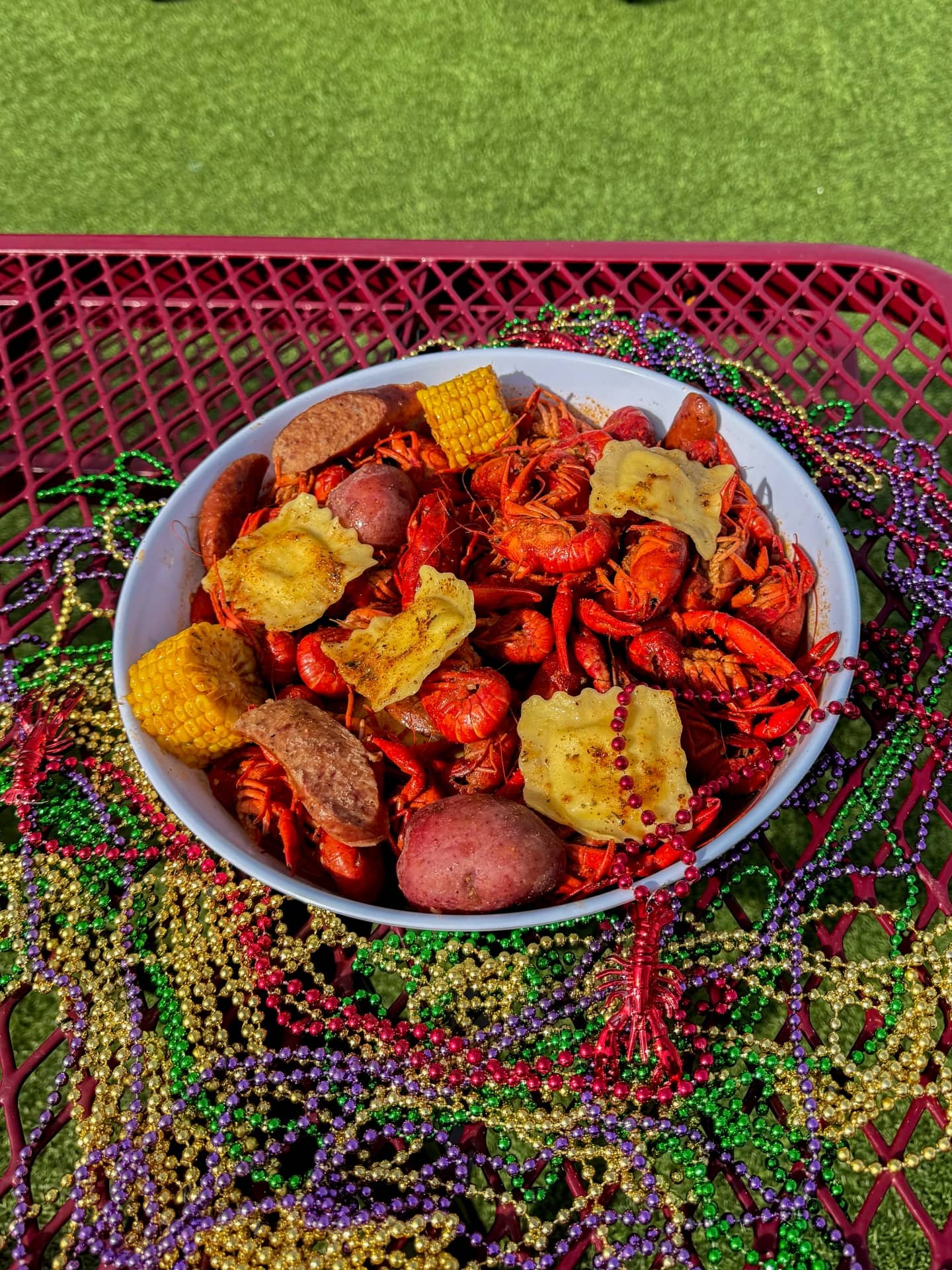 Crawfish at Sawyer Park Ice House in Spring Texas