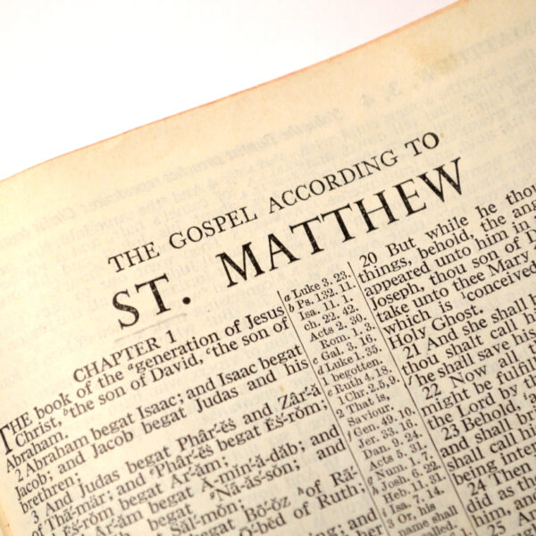 Gospel of Matthew, in King James version Bible