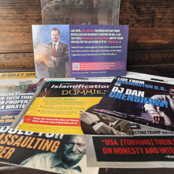 Will Metcalf Burning Constitution - Political Ad from March 2026 Election Dock Line Magazine