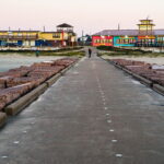 Pier Walking at the Beach in Galveston