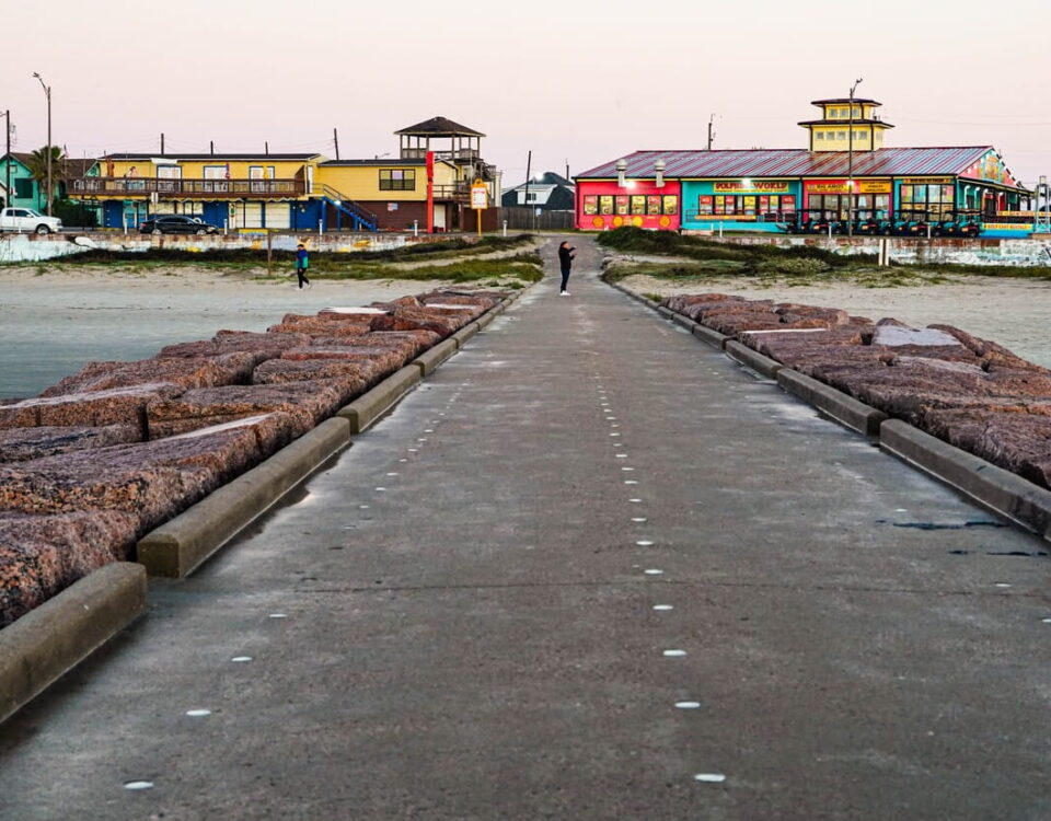 Pier Walking at the Beach in Galveston