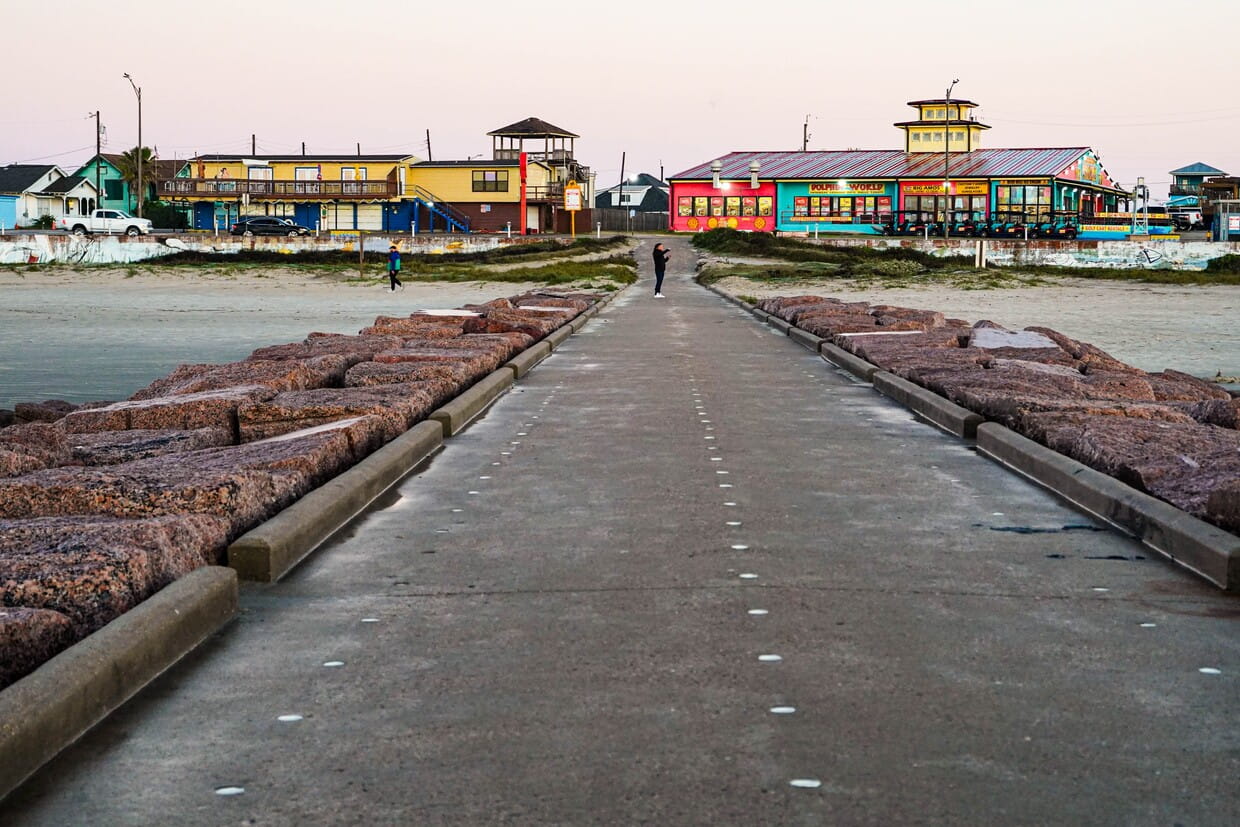 Pier Walking at the Beach in Galveston